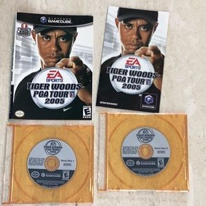 Tiger Woods PGA Tour 2005 Nintendo GameCube Game Golf Golfer Golfing Tournaments